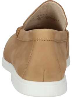 Leder-Mokassins in Hellbraun