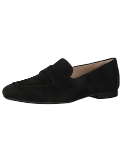 Leder-Mokassins in Schwarz