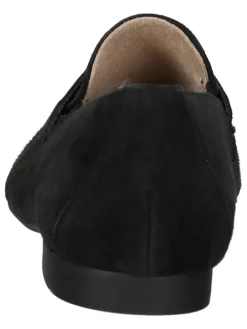 Leder-Mokassins in Schwarz