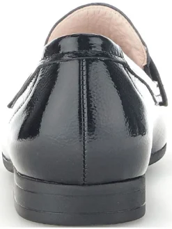 Leder-Mokassins in Schwarz