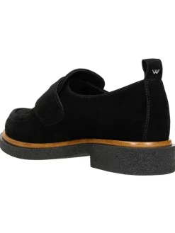 Leder-Mokassins in Schwarz