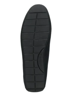 Leder-Mokassins in Schwarz