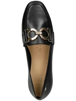 Leder-Mokassins in Schwarz