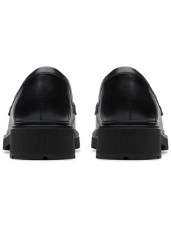 Leder-Mokassins in Schwarz