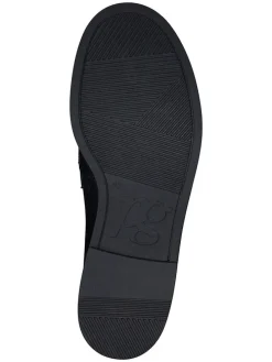 Leder-Mokassins in Schwarz