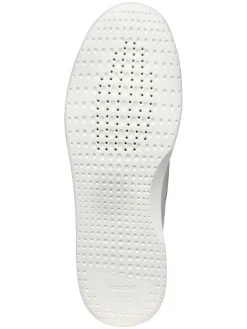 Leder-Mokassins in Weiß