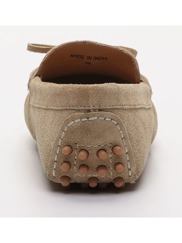 Leder-Mokassins "Newton" in Beige