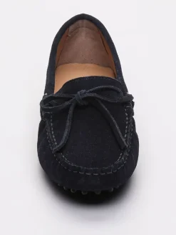 Leder-Mokassins "Newton" in Dunkelblau