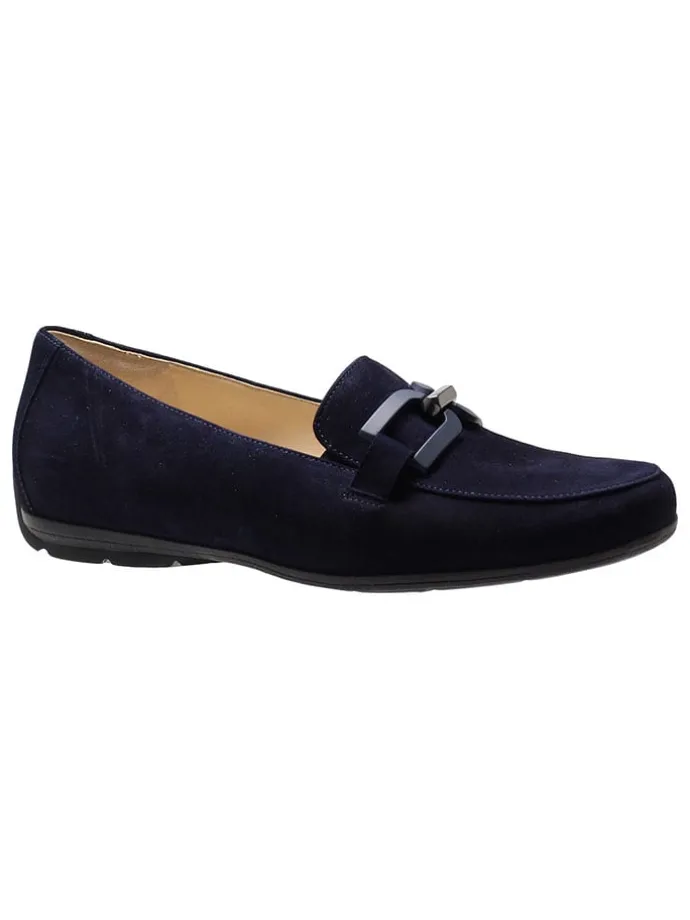 Leder-Mokassins "Pescara" in Dunkelblau