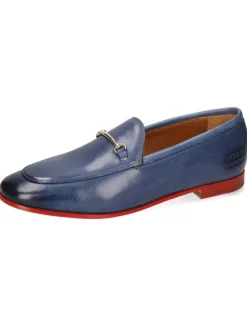 Leder-Mokassins "Scarlett 22" in Blau
