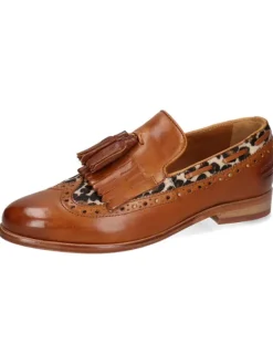 Leder-Mokassins "Selina 3" in Hellbraun