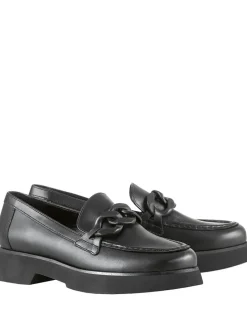 Leder-Mokassins "Stacy" in Schwarz