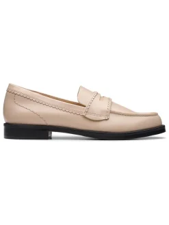 Leder-Mokassins "Straven Edge" in Beige