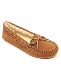 Leder-Mokassins "Tauriel" in Camel