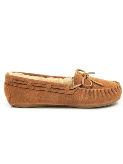 Leder-Mokassins "Tauriel" in Camel