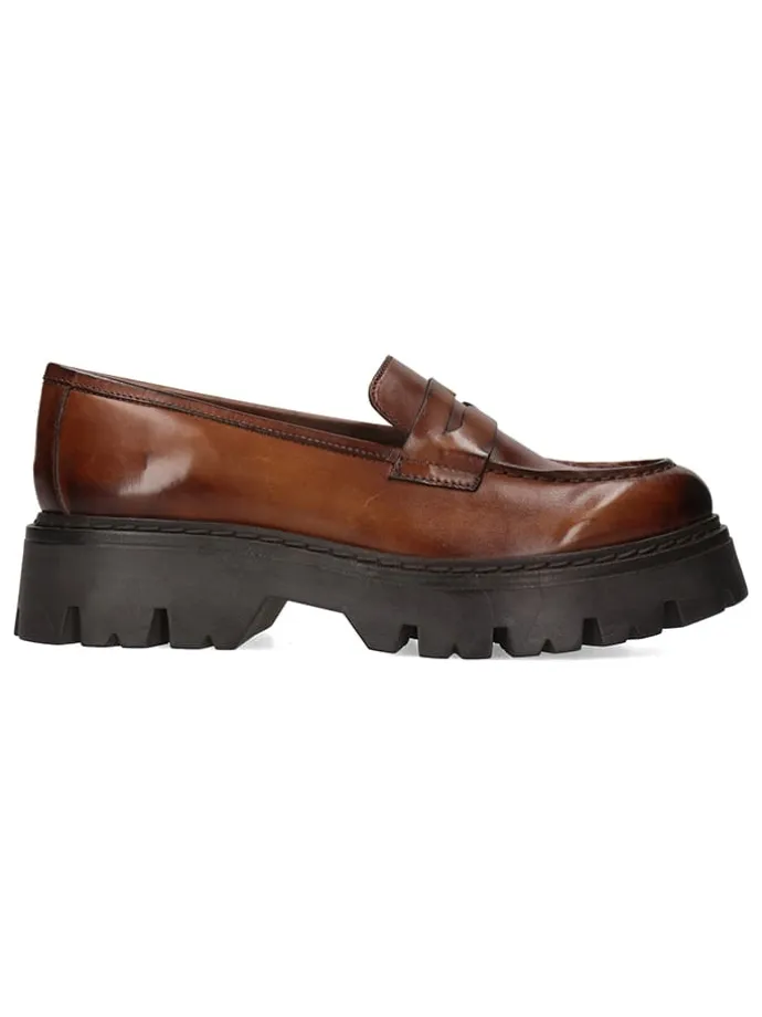 Leder-Mokassins "Thelia 7" in Braun