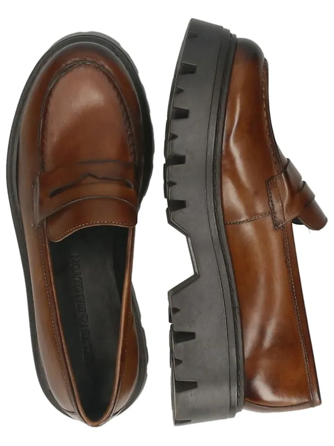 Leder-Mokassins "Thelia 7" in Braun