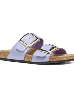 Leder-Pantoletten "Brionia" in Lila