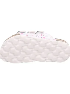 Leder-Pantoletten in Bunt