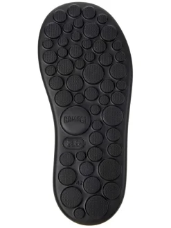 Leder-Pantoletten in Schwarz