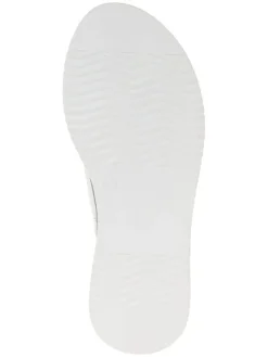 Leder-Pantoletten in Weiß