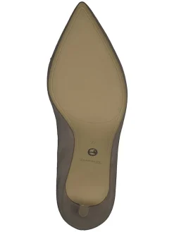 Leder-Pumps in Beige