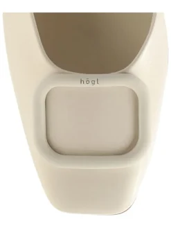 Leder-Pumps in Creme