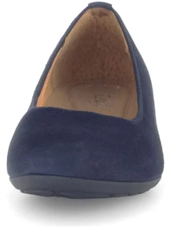 Leder-Pumps in Dunkelblau