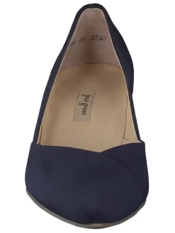 Leder-Pumps in Dunkelblau