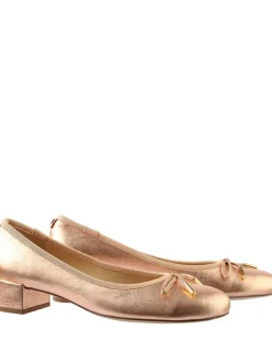 Leder-Pumps in Gold