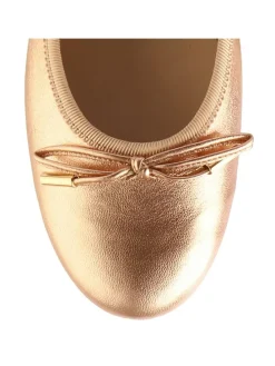 Leder-Pumps in Gold