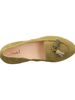 Leder-Pumps in Khaki