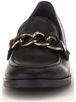 Leder-Pumps in Schwarz