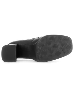 Leder-Pumps in Schwarz