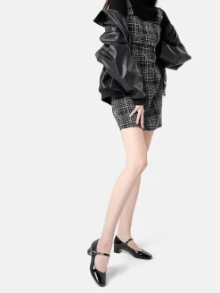 Leder-Pumps in Schwarz