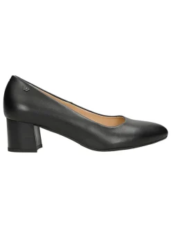 Leder-Pumps in Schwarz