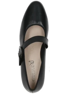 Leder-Pumps in Schwarz