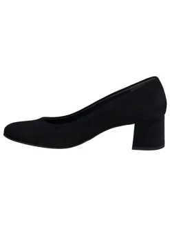 Leder-Pumps in Schwarz