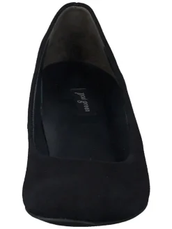 Leder-Pumps in Schwarz