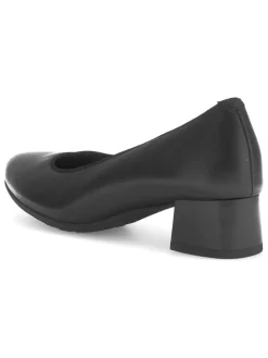 Leder-Pumps in Schwarz