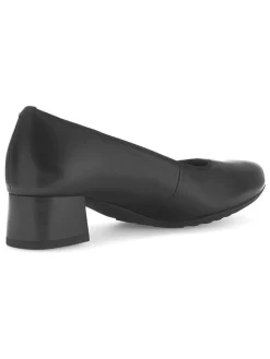 Leder-Pumps in Schwarz