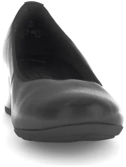 Leder-Pumps in Schwarz