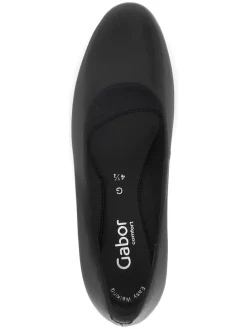 Leder-Pumps in Schwarz