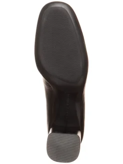 Leder-Pumps in Schwarz