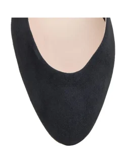 Leder-Pumps in Schwarz