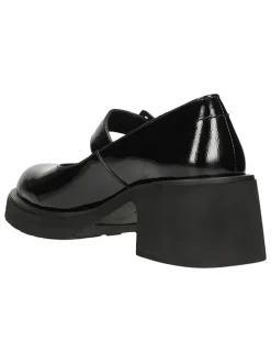 Leder-Pumps in Schwarz