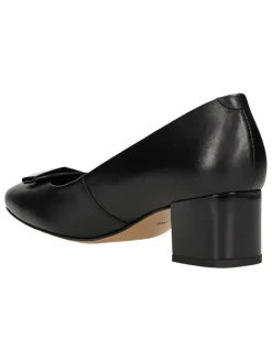 Leder-Pumps in Schwarz