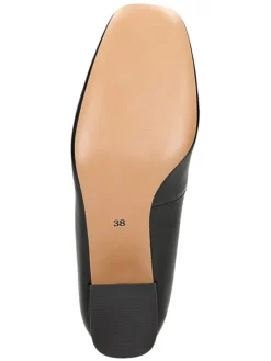 Leder-Pumps in Schwarz