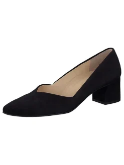 Leder-Pumps in Schwarz