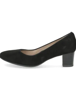 Leder-Pumps in Schwarz